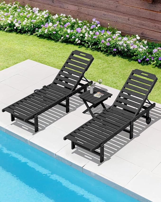 SERWALL Folding Outdoor Side Table Set of 4, Small Adirondack Side Table - Image 10