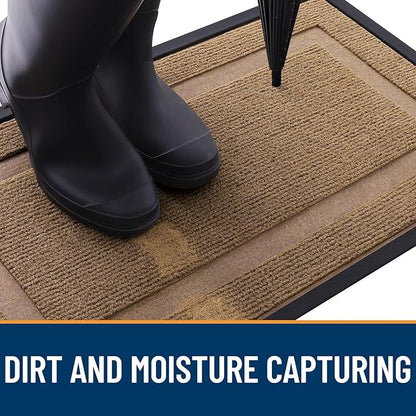 OLANLY Front Door Mat Outside 71x47, All-Season Heavy-Duty Rubber Doormat | - Image 5