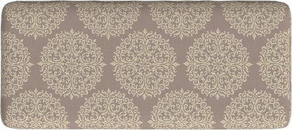 HomePop Drake Large Decorative Storage Bench -Brown Medallion - Image 9