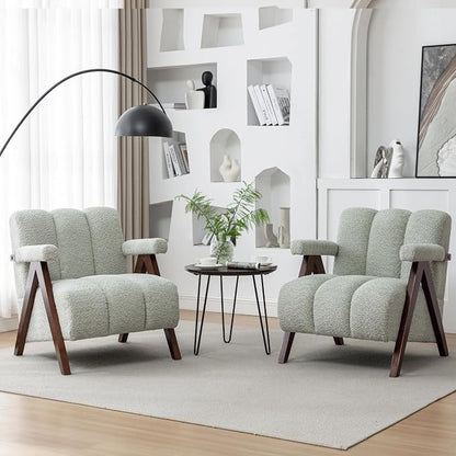 Mid Century Modern Accent Chairs Set of 2 by DRKAT