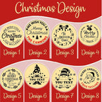 Personalized Christmas Cookie Stamps Customizable Name Cookie Stamps With Handle Cutter For Cookie Baking Decorating Cakes And Handmade Christmas Gifts Perfect (Raised cookie design)