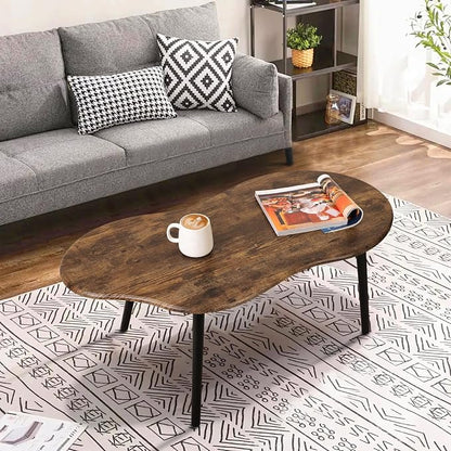 Small Coffee Table Cloud Shape Coffee Table Industrial Coffee Tables Wood - Image 2
