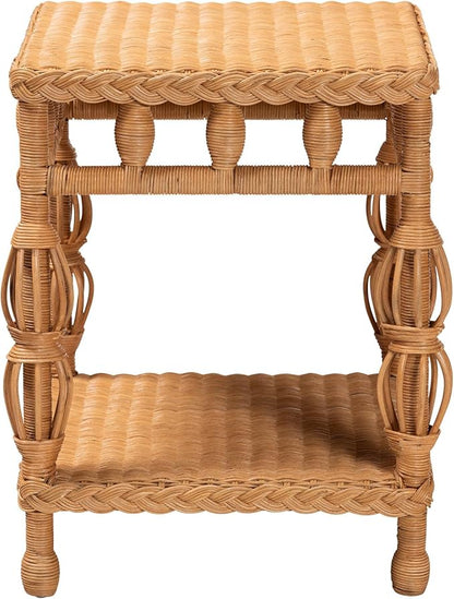 Bali & pari Dolby Natural Rattan End Table - Image 5