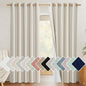 NICETOWN Natural 100% Blackout Linen Curtains 84 inch Long Burg by NICETOWN