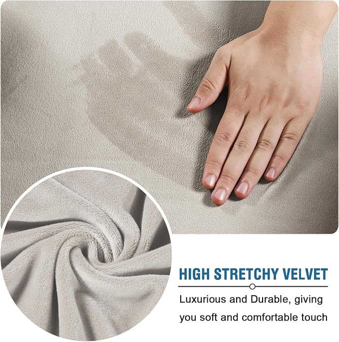 H.VERSAILTEX Rich Polyester Spandex Blend 2 Piece Cover Chair Slipcover Sofa - Image 4