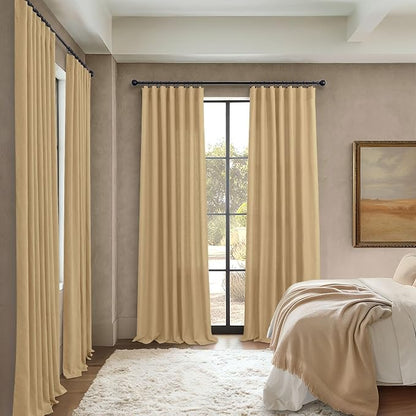 Tan Linen Curtains 90 Inch Length - Image 6