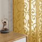 Furman Gold Sheer Curtains 45 Inch Length 2 Panels Set by OWENIE