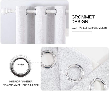 MIULEE 100% Blackout Linen Curtains - Image 4
