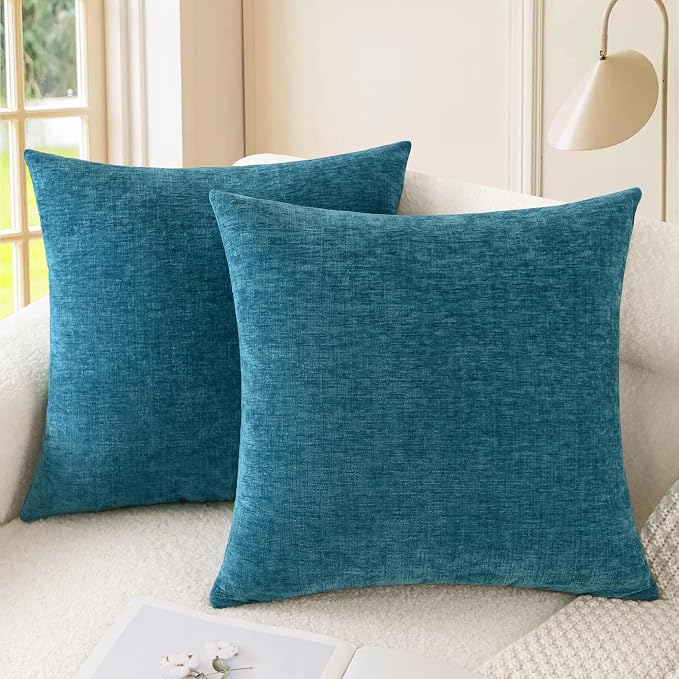 CaliTime Decorative Couch Throw Pillow Covers 26 X 26 Inches Ocean Blue | Pack by CaliTime