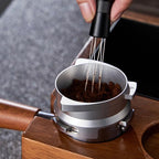 54mm Dosing Funnel Espresso Puck Screen Set KNODOS Grinder Trigger Portafilter Funnel and Filter Compatible with Breville 54mm Portafilters