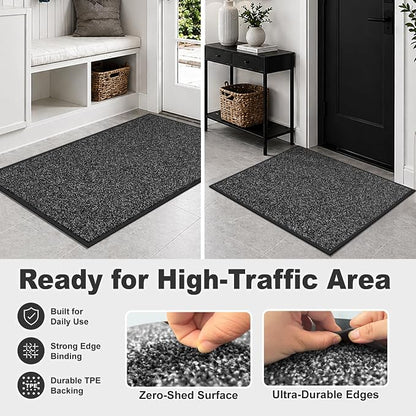 Super Absorbent Front Door Mat, Non-Slip Washable Indoor Doormats, Low Profile - Image 6