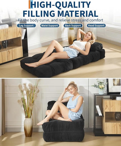 Folding Sofa Bed, 1 Person Sleeper Sofa - Image 5