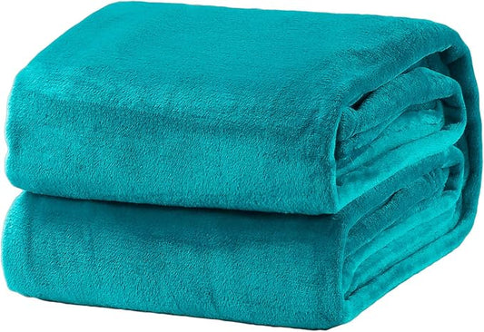 Bedsure GentleSoft Fleece Blanket Twin Size Teal by Unknown