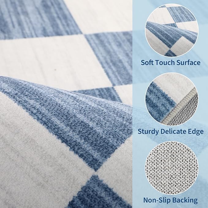 GarveeHome Checkered Rug 3x5 Area Rugs - Image 6