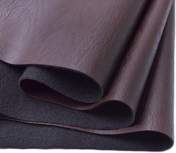 Wento Thick Faux Leather Fabric Soft Skin Grain PU Leather by Wento