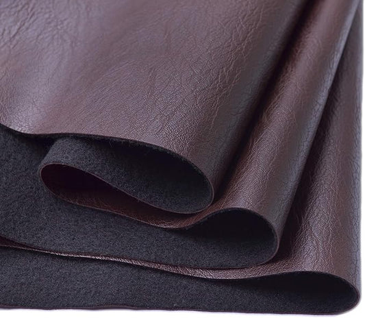 Wento Thick Faux Leather Fabric Soft Skin Grain PU Leather by Wento