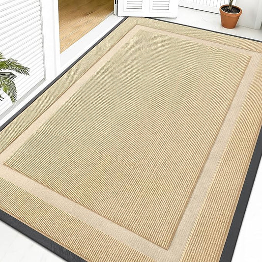 OLANLY Front Door Mat Outside 59x40, All-Season Heavy-Duty Rubber Doormat | by OLANLY