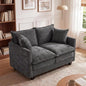 Loveseat Sofa Cloud Sofa Couch 50'', Modern Loveseats 2 Seat Couch 27" Deep Seat by MUDANT