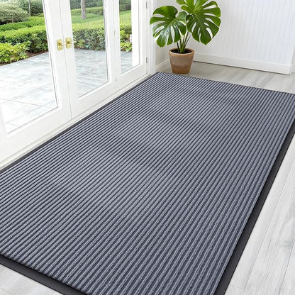 OLANLY Front Door Mat 59x30, Waterproof Heavy-Duty Indoor Outdoor Doormat | Ash by OLANLY