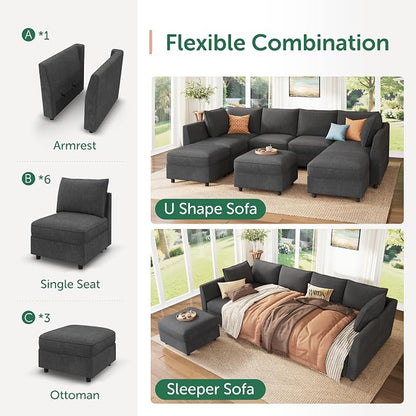 HONBAY Modular Sectional Sofa - Image 5