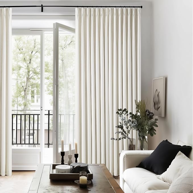 Natural Linen 100% Black Out Curtains 86 Inches Long 2 Panels Set | Pinch - Image 8