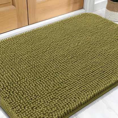 OLANLY Dog Door Mat for Muddy Paws 34x21, Super Absorbent Chenille Mud Mat | by OLANLY