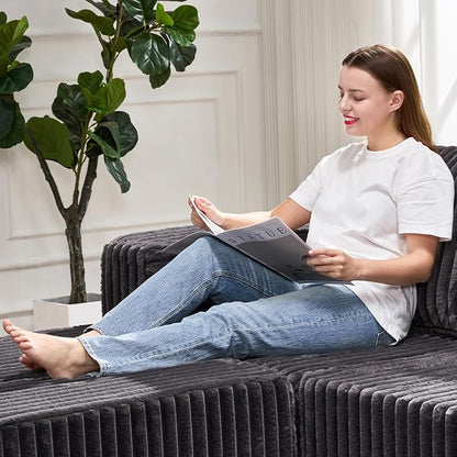 Hobestluk Rectangle Ottoman Memory Foam Footrest - Image 3