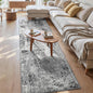 3x8 Grey Rug Runners for Hallways Kitchen Runner Rug Non Slip Washable Black by OmpaaHomeDecor