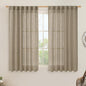 Semi Sheer Linen Curtains 45 Inches Long by LAMIT