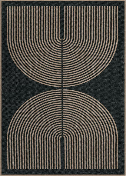 Lahome Modern Rainbow Easy Jute Carpet, Washable 5x7 Area Rugs - Image 8