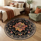 RELEANY Washable Area Rug, Round 4ft, Water Repellent, Pet Friendly, Vintage by RELEANY