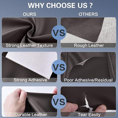 Self Adhesive Leather Repair Patch Kit, 17 in x 79 in Large Vinyl Leather - Image 5