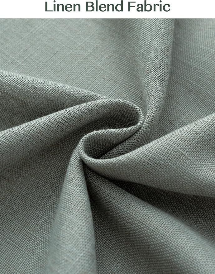 Liz Pinch Pleated Linen Curtains Light Filtering Curtains - Image 7