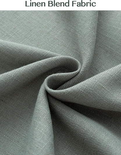 Liz Pinch Pleated Linen Curtains Light Filtering Curtains - Image 7