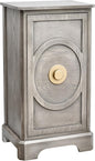 eHemco Art Deco End Table with Gold Accent Knob, Rectangular Side Table with by eHemco