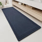 RESARE Waffle Bathroom Runner Rugs, Non Slip Boho Bath Mat 24"x60" Navy | Long by Resare