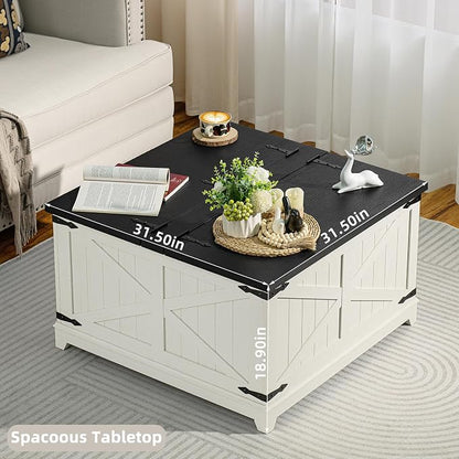 Farmhouse Coffee Table Set of 3, Furniture Set - Image 7