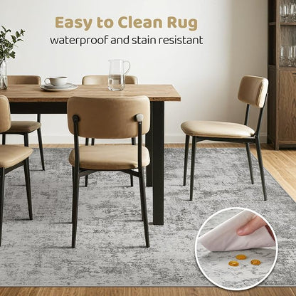 LOONGRUG 10x14 Area Rugs Washable Large Neutral Modern Living Room Rug | - Image 6