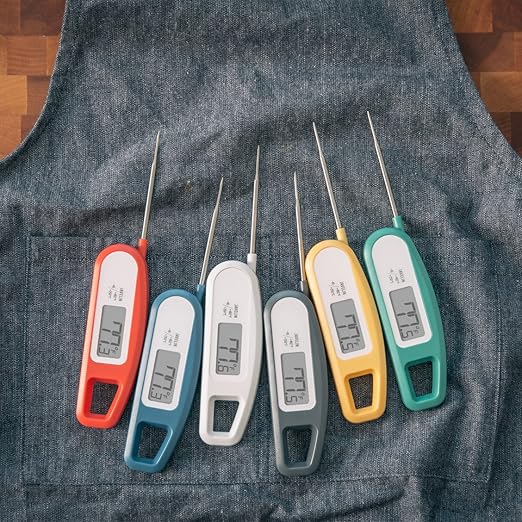 Lavatools Javelin® Ultra-Fast 2-Second Digital Instant Read Meat Thermometer for Grill and Cooking, 2.75" Probe, Compact Foldable Design, Large Display, IP65 Water Resistant, NSF Certified – Milk