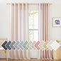 NICETOWN Linen Textured Semi Sheer Bedroom Curtains, Grommet Semi Sheer Window by NICETOWN