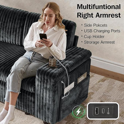 Vipbear 86" Modular Sectional Sleeper Sofa - Image 9