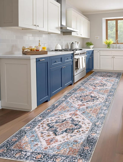 SERISSA 2'6"x12' Washable Non Slip Boho Runner Rug - Image 2