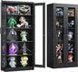 Metal Storage Cabinet with Lock and Glass Doors, Glass Display Cabinet by SISESOL