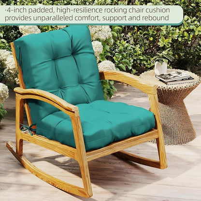 Outdoor Chair Cushion, High Back Soft Seat Pad - Image 3
