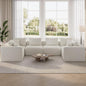 Novilla 141" Modular Sectional Sofa, Modern Cloud Sectional Couch by Novilla