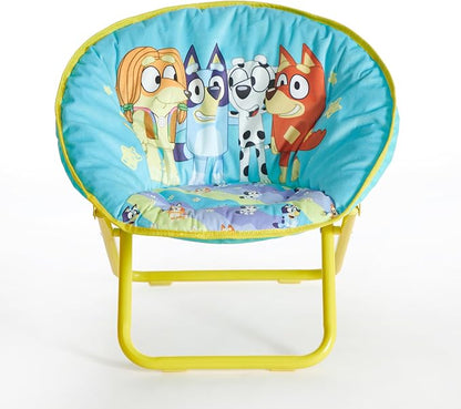 Idea Nuova Bluey Toddler 19” Folding Saucer™ Chair, Ages 3+ - Image 3