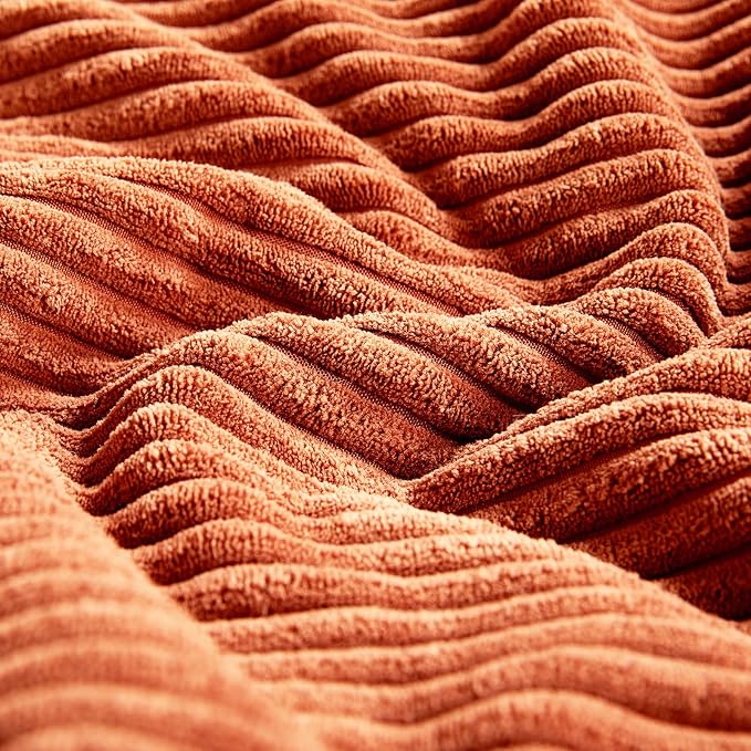Fancy Homi Set of 2 Burnt Orange Lumbar Decorative Throw Pillow Covers 16x32 - Image 5