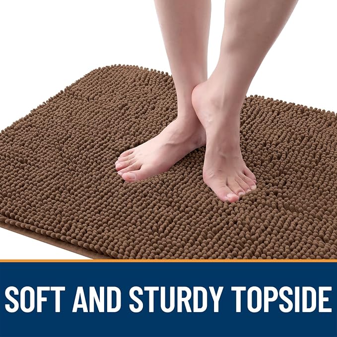 OLANLY Dog Door Mat for Muddy Paws 59x20, Super Absorbent Chenille Mud Mat | - Image 4