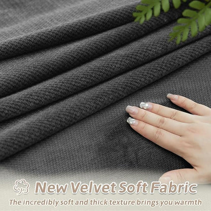 Arfntevss Sectional Recliner Couch Covers Velvet Washable Corner Sectional Sofa - Image 3