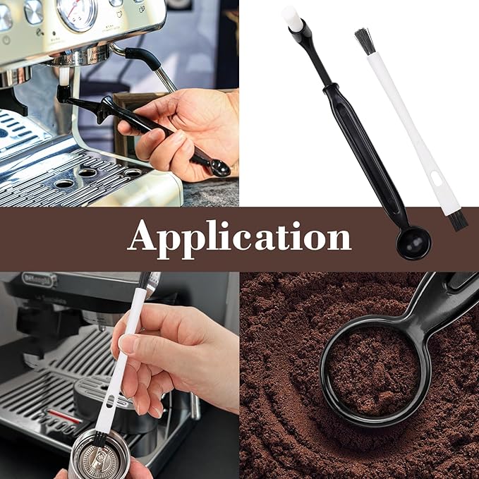 4 PCS Coffee Machine Brush Cleaner Nylon Espresso Grinders Dusting Professional Barista Multifunction Cleaning Tools Accessories
